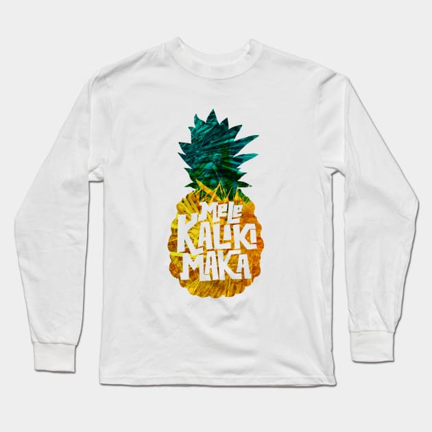 Mele Kalikimaka Long Sleeve T-Shirt by J31Designs